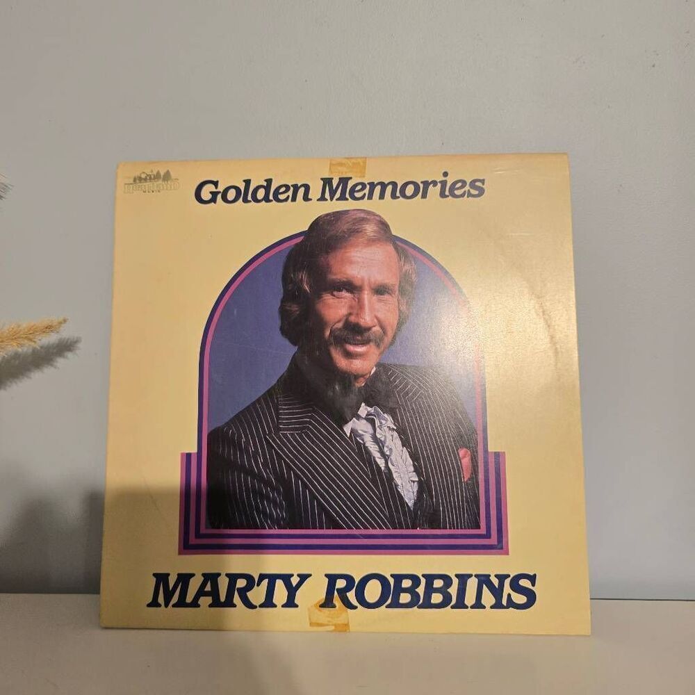 Marty Robbins Golden Memories LP Vinyl Record 1985 CBS P 18826 EX/VG+